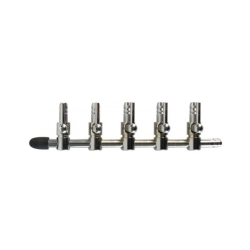 RVS Luchtkraan 5 uitgangen