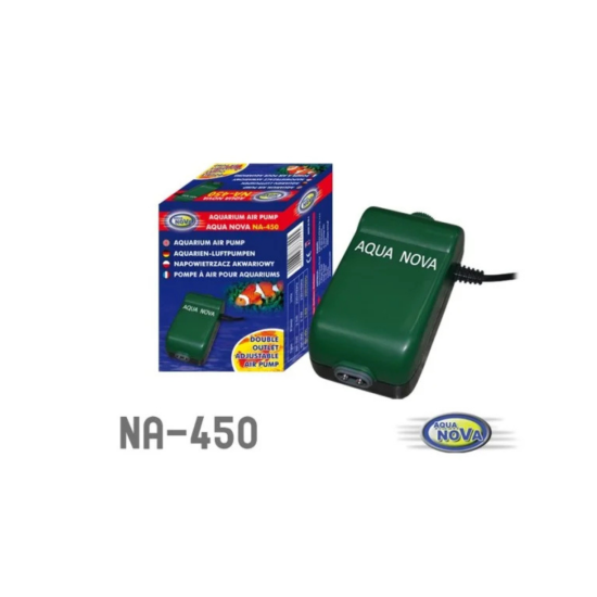 Aqua Nova NA-400 | 2x 200 l/h - Regelbare luchtpomp