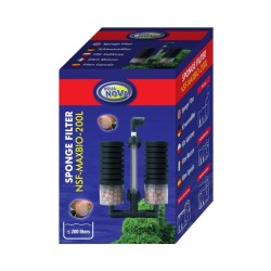 Aqua Nova NSF-MAXBIO-200L - Dubbel Bio-Sponsfilter Aqua Nova NSF-MAXBIO-200L - Dubbel Bio-Sponsfilter
