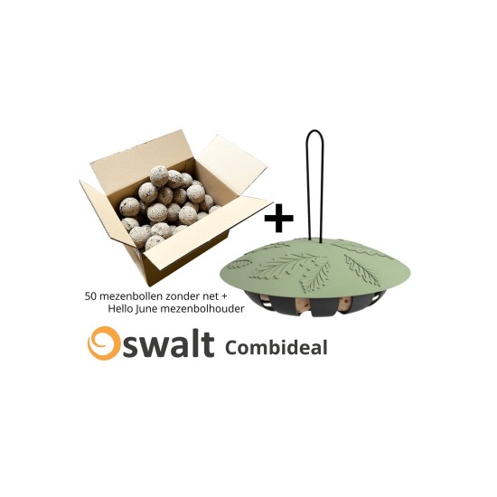 Combideal: Singing Friend Hello June mezenbolhouder + 50 stuks mezenbol zonder net