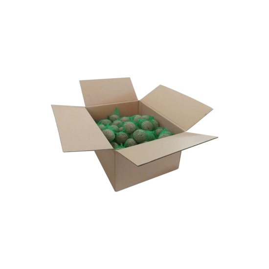 Mezenbollen met net Mezenbollen met net