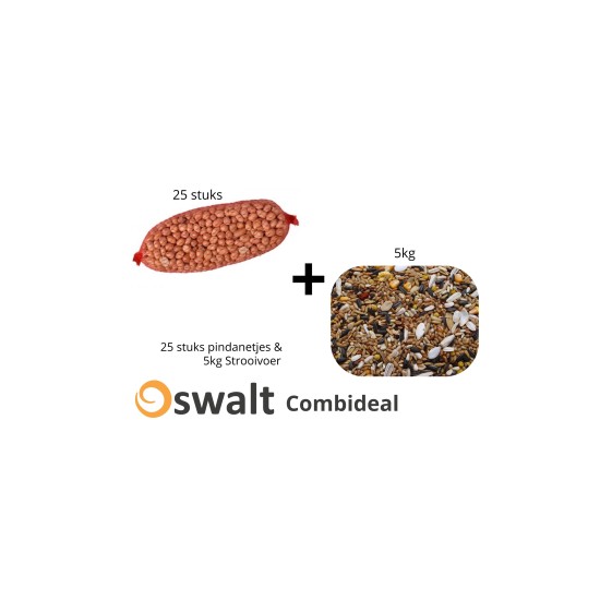 Combideal: 25 Pindanetjes + 5kg Strooivoer
