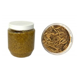 Vogelpindakaas met meelwormen Vogelpindakaas met meelwormen