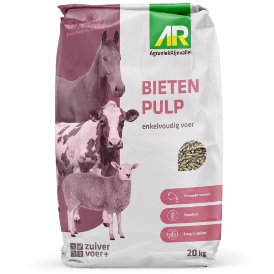 Bietenpulp 20 kg Bietenpulp 20 kg vezelrijk voedermiddel voor paarden, runderen, schapen, geiten en varkens
