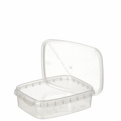 Plastic bakjes 150ml met deksels - Transparant