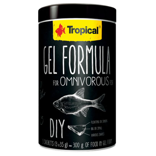 Tropical Gel Formule voor Omnivore vissen (Alleseters) - 1 Liter