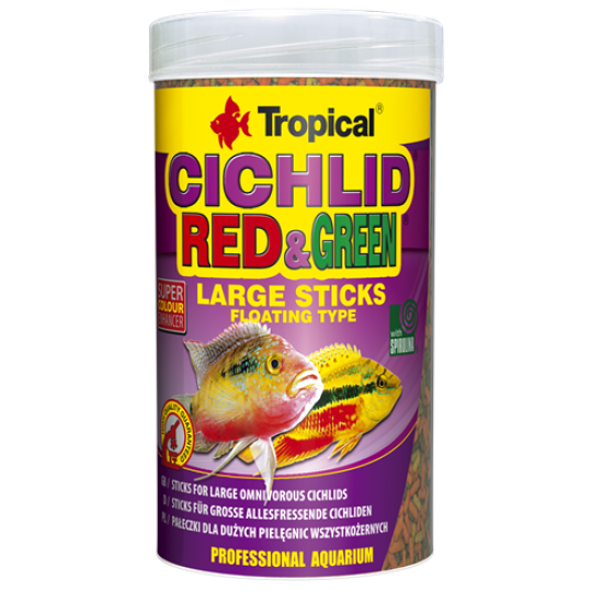 Cichlide Red & Green Sticks Large - 1 Liter Cichlide Red & Green Sticks Large - 1 Liter
