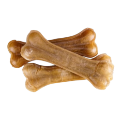 Geperste Kauwbot - Kauwstaaf - 10cm Geperste Kauwbot - Kauwstaaf - 10cm