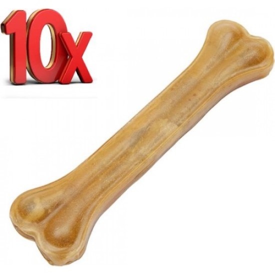 Geperste Kauwbot XL- Kauwstaaf - 20cm Geperste Kauwbot XL- Kauwstaaf - 20cm