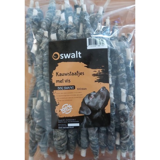 Kauwstaafjes met vis Kauwstaafjes met vis