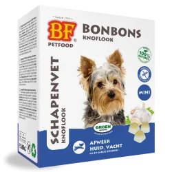 BioFood Bonbons Schapenvet Knoflook Mini - 80 stuks
