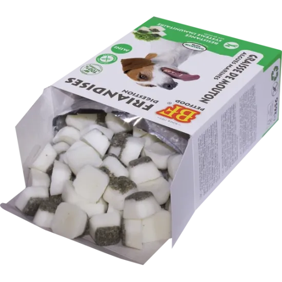 BioFood Schapenvet Bonbons Zeewier Mini BioFood schapenvet bonbons zeewier mini voor honden circa 80 stuks