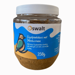 Vogelpindakaas met meelwormen Vogelpindakaas met meelwormen